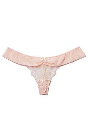 NWT Adore Me Clairabella Thong Panty in Bridal Blush, M